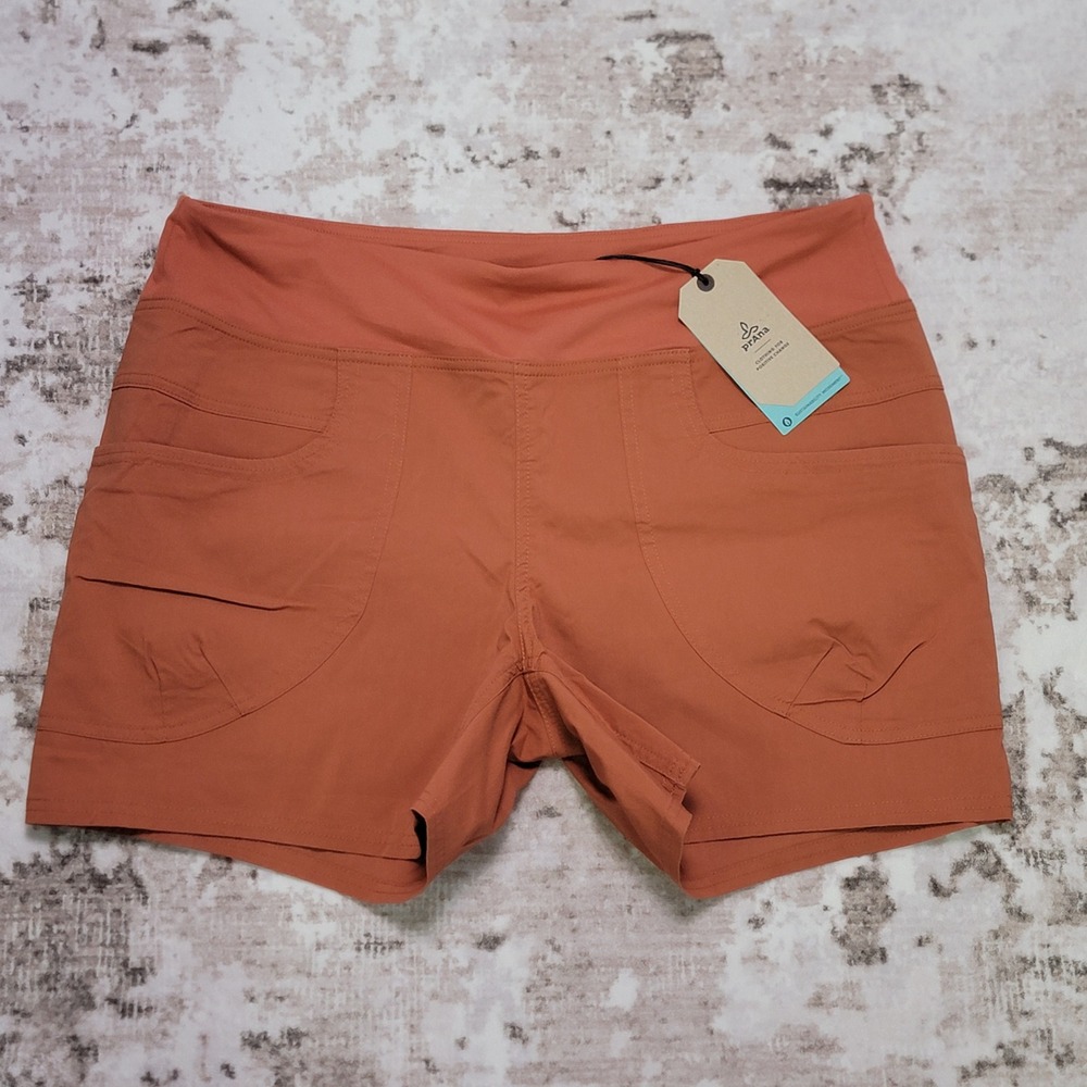 prAna Kanab Shorts Womens XL Liqueur Hiking Climbing Stretch Active Canvas NWT